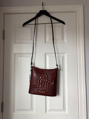 Brahmin Katie in Pecan Melbourne Crossbody Bag: Genuine Leather